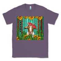 Lavender goat with sunflower and cactus Classic Tee - Artiststas