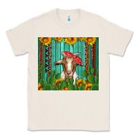 Natural goat with sunflower and cactus Classic Tee - Artiststas