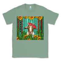 Sage goat with sunflower and cactus Classic Tee - Artiststas