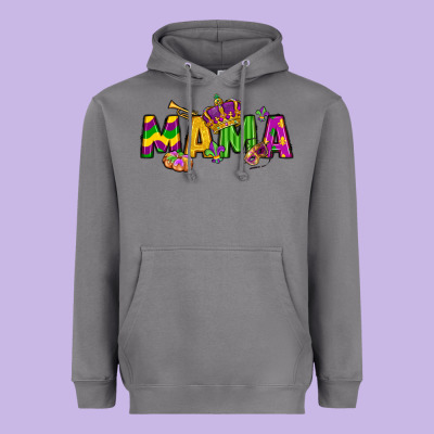 Mama Mardi Gras Heavyweight Hoodie Designed By Lillyallendesigns