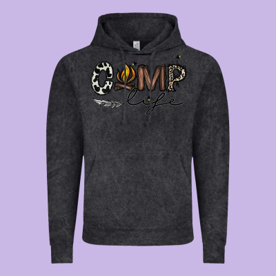 Camp Life Vintage Hoodie Designed By Cowhidedigitalart