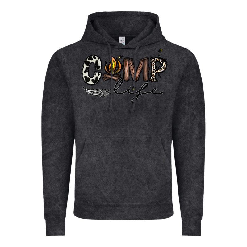 Camp Life Vintage Hoodie by CowhideDigitalArt | Teevron