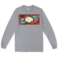Heather Grey western pink flovers leopard serape   license plate template Long Sleeve Tee - BarkalooDesign