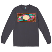 Smoke western pink flovers leopard serape   license plate template Long Sleeve Tee - BarkalooDesign