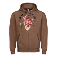 Chestnut in my self love era Zipper Hoodie - MaliasSmallBusiness