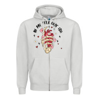 Dove Grey in my self love era Zipper Hoodie - MaliasSmallBusiness