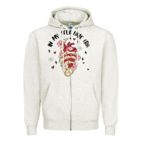 Oatmeal Heather in my self love era Zipper Hoodie - MaliasSmallBusiness