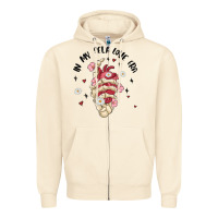 Sandshell in my self love era Zipper Hoodie - MaliasSmallBusiness
