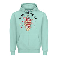 Seafoam in my self love era Zipper Hoodie - MaliasSmallBusiness