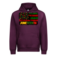 Mauve Wine juneteenth american flag Urban Hoodie - CowGirlArtShop