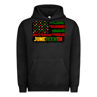 Pigment Black juneteenth american flag Urban Hoodie - CowGirlArtShop