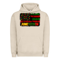 Pigment French Oak juneteenth american flag Urban Hoodie - CowGirlArtShop
