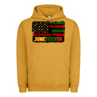 Pigment Peanut Butter juneteenth american flag Urban Hoodie - CowGirlArtShop