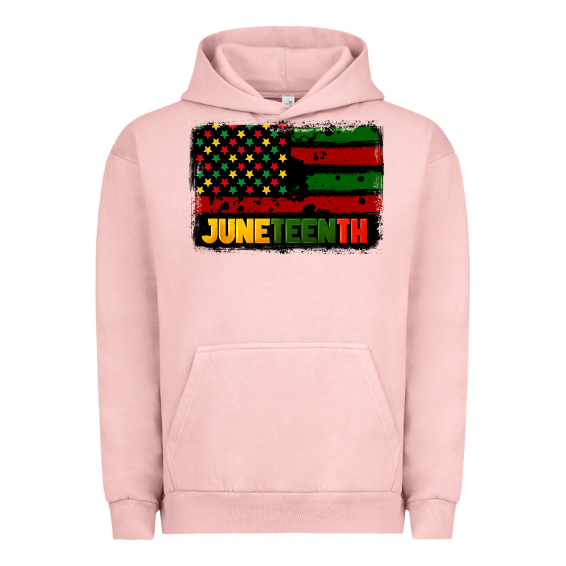 Juneteenth American Flag Urban Hoodie by CowGirlArtShop | Teevron