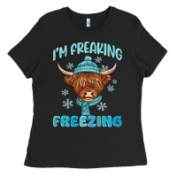 Black i'm freaking freezing Ladies Tee - MaliasSmallBusiness