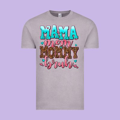 Mama Mom Mommy Bruh Vintage Tee Designed By Adodesignshop