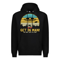 Black UFO Vintage Retro Alien Outerspace Spaceship Premium Hoodie - Bettercallsaul