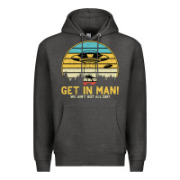 Charcoal Heather UFO Vintage Retro Alien Outerspace Spaceship Premium Hoodie - Bettercallsaul