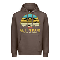 Coffee UFO Vintage Retro Alien Outerspace Spaceship Premium Hoodie - Bettercallsaul