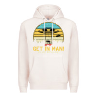 Pale Pink UFO Vintage Retro Alien Outerspace Spaceship Premium Hoodie - Bettercallsaul