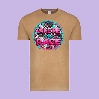 Take Me To The Race Vintage Tee Designed By Adodesignshop