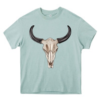 Arona western bull skull tbw Heavy Core Tee - texasbilliewilder