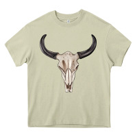 Mossy western bull skull tbw Heavy Core Tee - texasbilliewilder