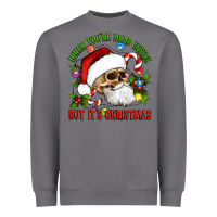 Storm When You're Dead Inside But It's Christmas Hippie Skeleton Santa Heavyweight Sweatshirt - Artiststas