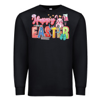 Black Happy Easter Nurse Premium Sweatshirt - LillyAllenDesigns