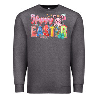 Charcoal Heather Happy Easter Nurse Premium Sweatshirt - LillyAllenDesigns