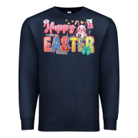 Navy Happy Easter Nurse Premium Sweatshirt - LillyAllenDesigns