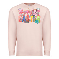 Pale Pink Happy Easter Nurse Premium Sweatshirt - LillyAllenDesigns