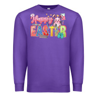 Purple Happy Easter Nurse Premium Sweatshirt - LillyAllenDesigns