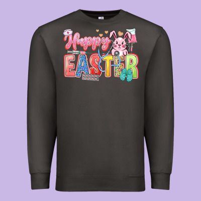 Happy Easter Nurse Premium Sweatshirt Designed By Lillyallendesigns