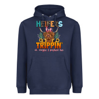 Navy heifers be trippin' Heavyweight Hoodie - LillyAllenDesigns