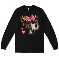 Black valentines day cow Long Sleeve Tee - Jasminsmagicworld