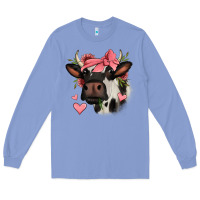 Colony Blue valentines day cow Long Sleeve Tee - Jasminsmagicworld
