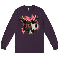 Plum valentines day cow Long Sleeve Tee - Jasminsmagicworld