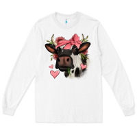 White valentines day cow Long Sleeve Tee - Jasminsmagicworld
