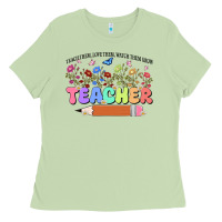 Matcha teacher wildflowers kopyası Ladies Tee - JahusDesignShop
