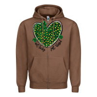 Chestnut not lucky just blessed Zipper Hoodie - MaliasSmallBusiness
