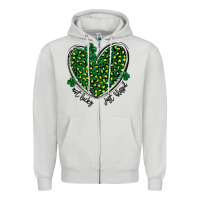 Dove Grey not lucky just blessed Zipper Hoodie - MaliasSmallBusiness