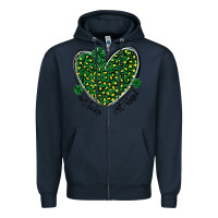 Navy not lucky just blessed Zipper Hoodie - MaliasSmallBusiness