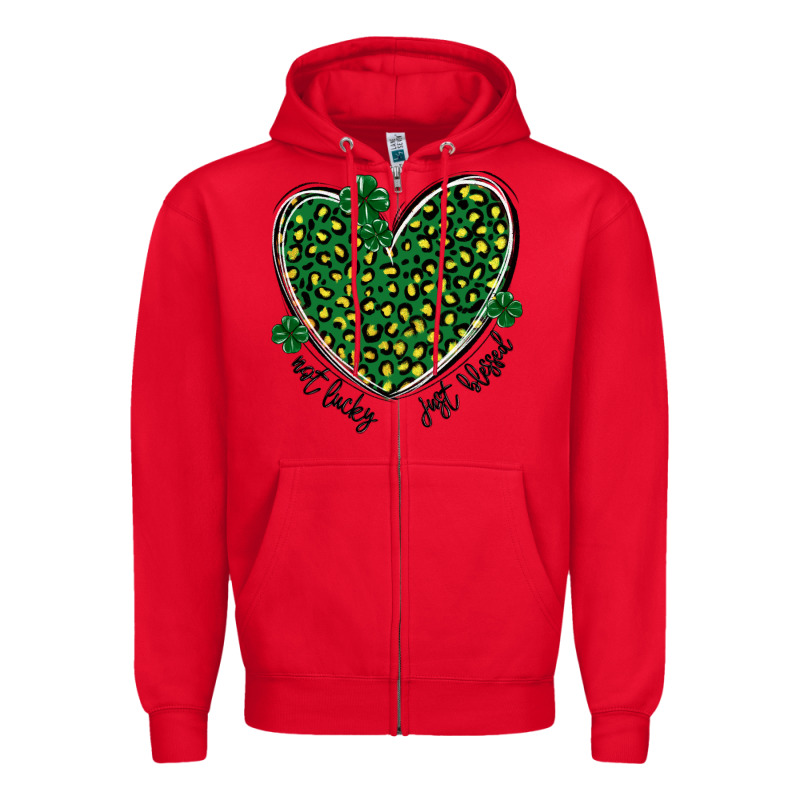 Not Lucky Just Blessed Zipper Hoodie by MaliasSmallBusiness | Teevron