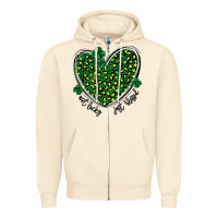 Sandshell not lucky just blessed Zipper Hoodie - MaliasSmallBusiness