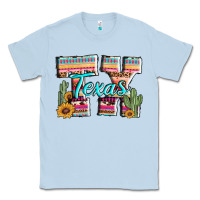 Dusty Blue texas tx aztec cactus leopard Classic Tee - AdoDesignShop