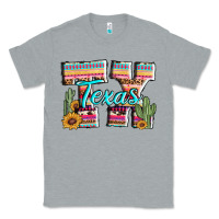 Heather Grey texas tx aztec cactus leopard Classic Tee - AdoDesignShop