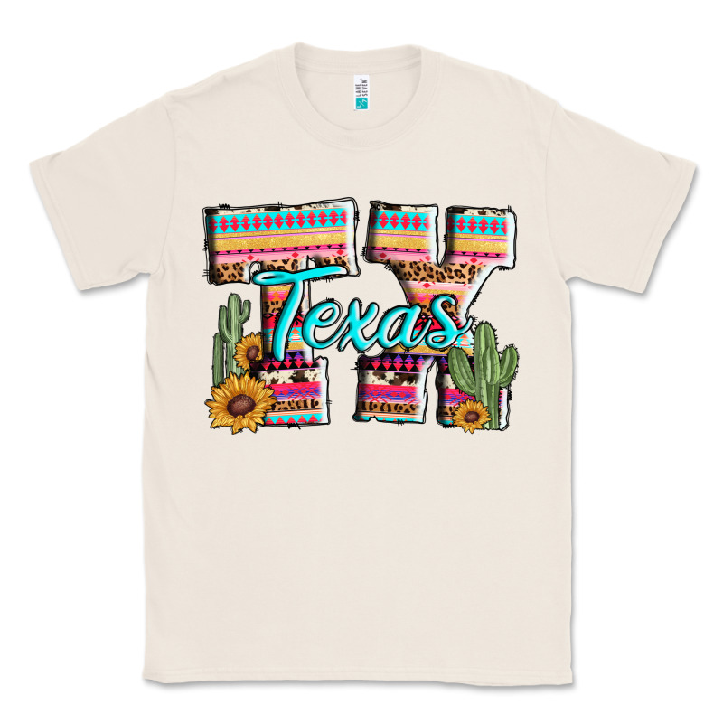 Texas Tx Aztec Cactus Leopard Classic Tee by AdoDesignShop | Teevron