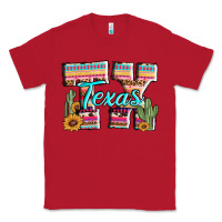 Red texas tx aztec cactus leopard Classic Tee - AdoDesignShop