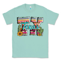 Seafoam texas tx aztec cactus leopard Classic Tee - AdoDesignShop